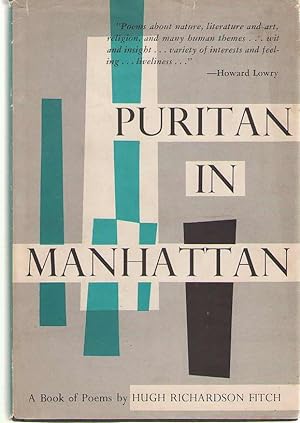 Seller image for Puritan in Manhattan Selected Poems for sale by Dan Glaeser Books