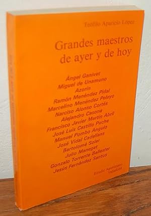 Imagen del vendedor de GRANDES MAESTROS DE AYER Y DE HOY a la venta por EL RINCN ESCRITO
