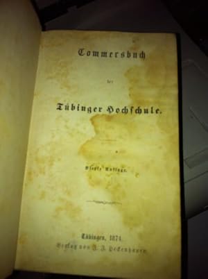 Commersbuch der Tübinger Hochschule.