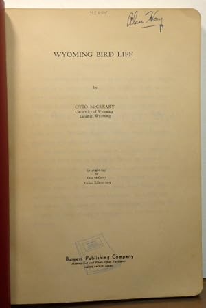 Seller image for WYOMING BIRD LIFE [SIGNED] for sale by RON RAMSWICK BOOKS, IOBA