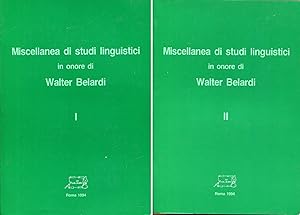 Miscellanea di studi linguistici in onore di Walter Belardi