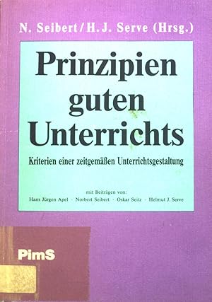 Seller image for Prinzipien guten Unterrichts : Kriterien einer zeitgemssen Unterrichtsgestaltung. for sale by books4less (Versandantiquariat Petra Gros GmbH & Co. KG)