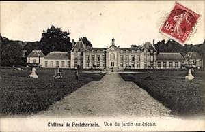 Ansichtskarte / Postkarte Jouars-Pontchartrain Yvelines, Chateau, Jardin Americain
