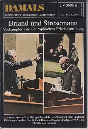 Damals. Das Geschichtsmagazin. Heft 8, Aug. 1983. Briand und Streseman