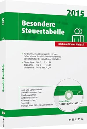 Besondere Steuertabelle 2015 (Haufe Steuertabellen)