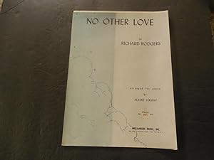 No Other Love Sheet Music Richard Rodgers Arranged By Albert Sirmay