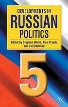Bild des Verkufers fr Developments in Russian Politics 5 zum Verkauf von Joseph Burridge Books