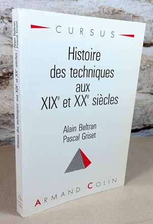 Image du vendeur pour Histoires des techniques au XIX et XX sicles. mis en vente par Latulu