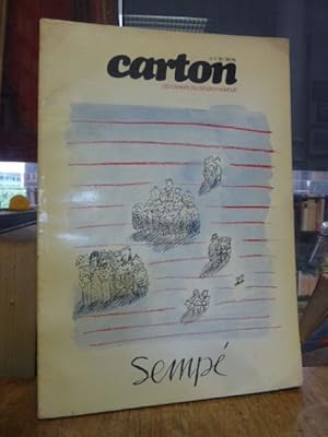 Imagen del vendedor de Carton - Les cahiers du dessin d'humor No 1, 2e Trimestre 1974 : Dossier Sempe, a la venta por Antiquariat Orban & Streu GbR