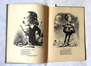 Imagen del vendedor de Eine Gallerie von Zeitgenossen. (1853.) (Hrsg. von Paul Alfred Merbach zum 25j�hr. Bestehen des Berliner Bibliophilen-Abends). 16 Steingravuren von Gustav Reisacher nach Karikaturen von Herbert K., d. i. vermutlich Herbert Knilling. a la venta por Versandantiquariat Dr. Wolfgang Ru�