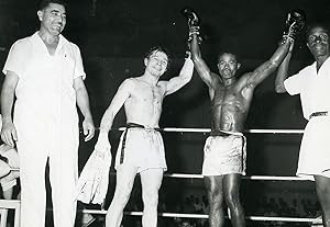 Africa Ivory Coast Boxing Match Tapsoba Tiga? Old Photo 1975