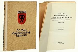 Bild des Verkufers fr Sportgemeinschaft Dren. Zeittafel zur Geschichte der Sportgemeinschaft Dren 1899 (S.C. Germania 1899 - Drener Sport-Club 1903), [50 (Fnfzig) Jahre]1899-1949. zum Verkauf von Antiquariat Lehmann-Dronke