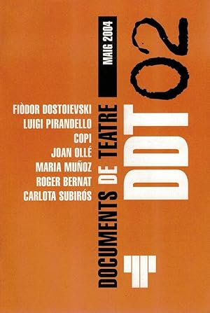 Imagen del vendedor de DDT 02. Documents de Teatre maig 2004 (en catal) a la venta por Librera Dilogo