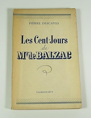 Bild des Verkufers fr Les Cent-jours de Mr. de Balzac zum Verkauf von Librairie L'Autre sommeil