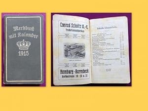 Merkbuch mit Kalender 1915 der Firma Conrad Scholtz AG Treibriemen-Fabriken Hamburg-Barmbeck (Mer...
