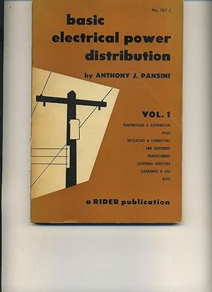 Seller image for Basic Electrical Power Distribution. Two Vols. for sale by Orca Knowledge Systems, Inc.