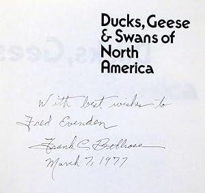 Imagen del vendedor de DUCKS, GEESE & SWANS OF NORTH AMERICA: A Completely New and Expanded Version of the Classic Work by F. H. Kortright [SIGNED] a la venta por RON RAMSWICK BOOKS, IOBA