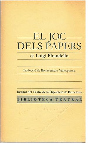 Seller image for El joc dels papers for sale by Librera Dilogo