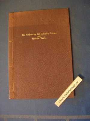 Die Verfassung des Shotoku Taishi. Internatinales Institut für Buddhistische Kultur im Daian-Temp...