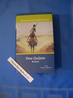 Imagen del vendedor de Der sinnreiche Junker Don Quijote von der Mancha. Miguel de Cervantes Saavedra. Aus dem Span. von Ludwig Braunfels. Mit einem Nachw. von Fritz Martini. Anm., Zeittafel und 24 Ill. von Grandville / Winkler Weltliteratur : Blaue Reihe a la venta por Antiquariat BehnkeBuch