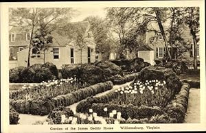 Immagine del venditore per Ansichtskarte / Postkarte Williamsburg Virginia USA, Garden of James Geddy House venduto da akpool GmbH