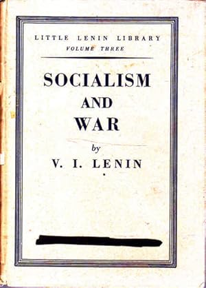 Immagine del venditore per Socialism and War (Little Lenin Library Volume 3) venduto da Goulds Book Arcade, Sydney