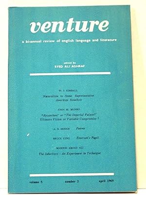 Seller image for Venture. a Bi-Annual Review of English Language and Literature. Volume 5, Number 2, April 1969 for sale by Oddfellow's Fine Books and Collectables