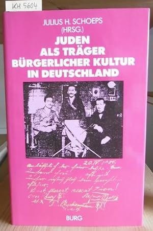 Bild des Verkufers fr Juden als Trger brgerlicher Kultur in Deutschland. zum Verkauf von Versandantiquariat Trffelschwein