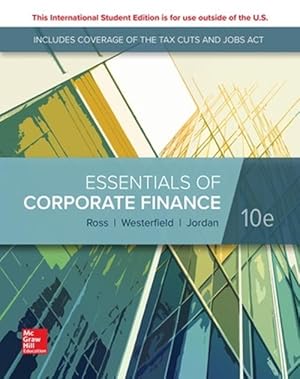 Immagine del venditore per ISE Essentials of Corporate Finance (Paperback) venduto da AussieBookSeller