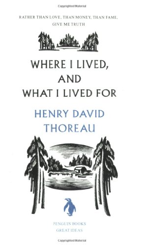 Seller image for Where I Lived, and What I Lived For (Penguin Great Ideas) by Thoreau, Henry David [Paperback ] for sale by booksXpress