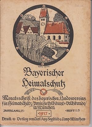 Immagine del venditore per Bayerischer Heimatschutz. Heft 1, Jahr 1917 venduto da Allguer Online Antiquariat
