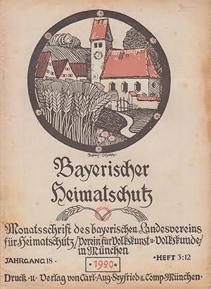 Immagine del venditore per Bayerischer Heimatschutz. Heft 3., Jahr 1920 venduto da Allguer Online Antiquariat