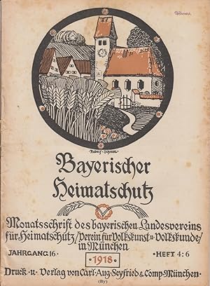 Immagine del venditore per Bayerischer Heimatschutz. Heft 4., Jahr 1918 venduto da Allguer Online Antiquariat