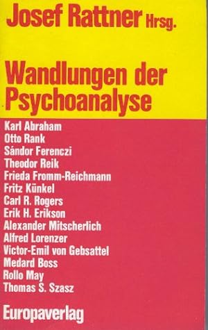 Imagen del vendedor de Wandlungen der Psychoanalyse. Josef Rattner (Hrsg.). Karl Abraham . a la venta por Antiquariat Johannes Hauschild