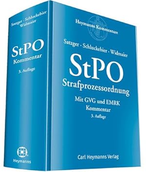 Imagen del vendedor de StPO Strafprozessordnung: Mit GVG und EMRK Kommentar : Mit GVG und EMRK Kommentar a la venta por AHA-BUCH