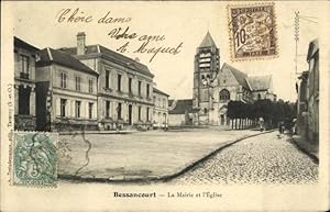Ansichtskarte / Postkarte Bessancourt Val dOise, La Mairie et l'Eglise