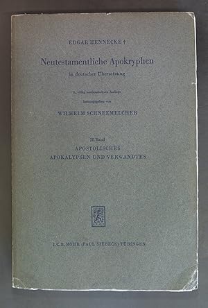 Immagine del venditore per Neutestamentlische Apokryphen in deutscher bersetzung. Apostolisches Apokalypsen und Verwandtes: 2. Band venduto da books4less (Versandantiquariat Petra Gros GmbH & Co. KG)