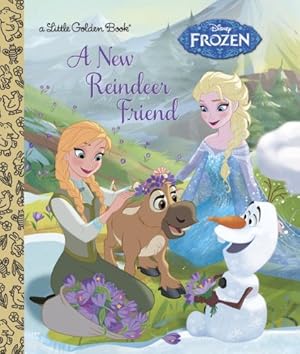 Immagine del venditore per A New Reindeer Friend (Disney Frozen) (Little Golden Book) by Julius, Jessica [Hardcover ] venduto da booksXpress