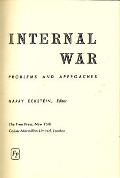 Internal War - Problems and Approaches