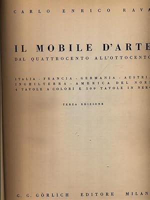 Seller image for Il mobile d'arte dal quattrocento all'ottocento for sale by Miliardi di Parole