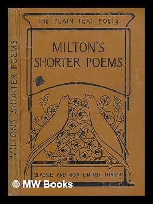 Immagine del venditore per Milton's shorter poems / edited by G.B. Sellon venduto da MW Books Ltd.