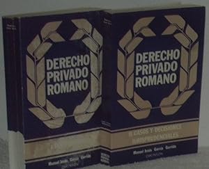 Immagine del venditore per Derecho Privado Romano (I. Instituciones) (II. Casos y desiciones jurisprudenciales) venduto da Los libros del Abuelo