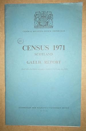 Image du vendeur pour Census 1971, Scotland, Gaelic report mis en vente par Winghale Books