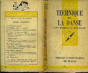 Imagen del vendedor de Que sais-je? N 196 Techniques de la danse a la venta por Le-Livre