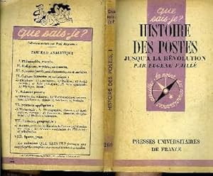 Seller image for Que sais-je? N 200 Histoire des postes jusqu' la Rvolution for sale by Le-Livre