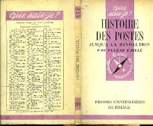 Imagen del vendedor de Que sais-je? N 200 Histoires des postes jusqu' la Rvolution a la venta por Le-Livre