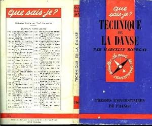 Imagen del vendedor de Que sais-je? N 196 Techniques de la danse a la venta por Le-Livre