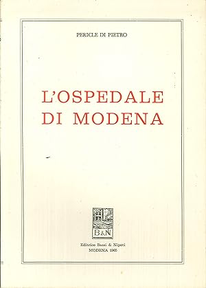 Seller image for L'Ospedale di Modena for sale by Libro Co. Italia Srl