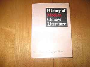 Seller image for History of Modern Chinese Literature for sale by Works on Paper