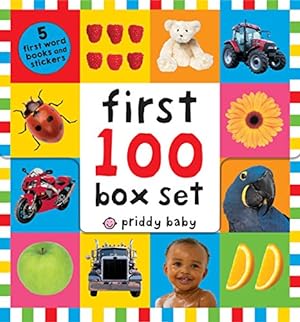 Imagen del vendedor de First 100 PB Box Set (5 books): First 100 Words; First 100 Animals; First 100 Trucks and Things That Go; First 100 Numbers; First 100 Colors, ABC, Numbers by Priddy, Roger [Paperback ] a la venta por booksXpress
